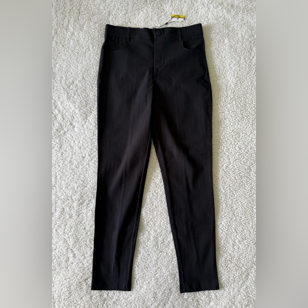 Mario Serrani Italy Women’s Black Textured Dress Pants Size Small New with Tags